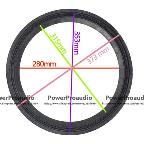 2 pcs 15" 15inch 3 line cloth ( fabric) repair J BF Woofer Bass Speaker surrounds