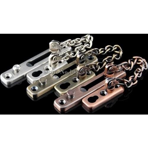 2PCS/LOT PREMIUM THICKEN STAINLESS STEEL DOOR CHAIN HOME SECURITY SAFETY GUARD RESTRICTOR LOCK
