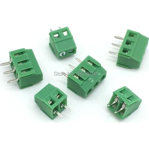 20pcs PCB Screw Terminal Block Connector KF128-2P 3P 2Pin 3Pin Green KF128-3.5/3.81mm