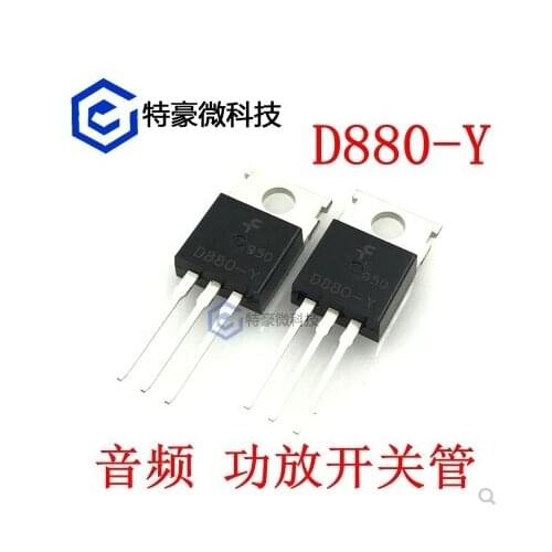 50PCS New D880-Y 2SD880-Y in-line TO-220 3A60V 40W audio amplifier switch transistor