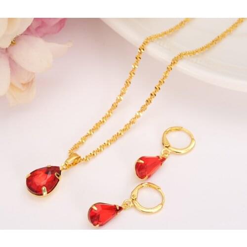 Bangrui necklace pendant Earrings Bridal Jewelry Sets Luxury Crystal Cubic Zirconia Gold Color Vintage Carved Ring Jewelry Set