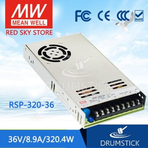 Friendly MEAN WELL 12Pack RSP-320-36 36V 8.9A meanwell RSP-320 36V 198W Single Output with PFC Function Power Supply