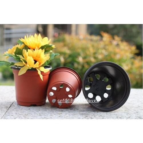 50/100 Pieces Plastic Flowers Plants Seedlings Nursery Pots 10X7X9cm Flowerpot