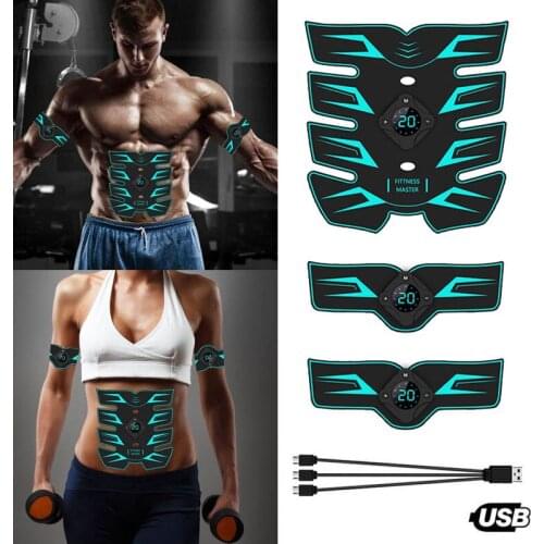 Electric Press Simulator Massager Abdominal Muscle Trainer Sports Gym Home Exercise Fitness Equipment Training Apparatus Workout