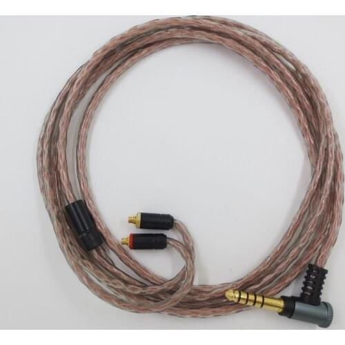 ZSFS Golden treasure Cable 4.4mm Balanced Cable With MMCX Connector For shure se215 se535 se846 ue900 W80 UM50 FX1100 Earphone