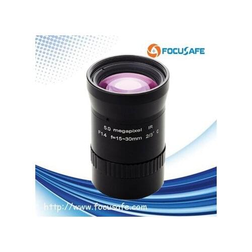 Focusafe 5MP 15-30mm HD Camera Lens 2/3" format F1.4