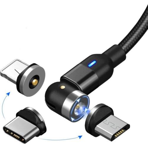 New 1M 540 Magnetic Cable Micro USB Type C Fast Charging Phone Magnet Charger For iPhone 11 Pro X Max 6 7 8 Plus Samsung Xiaomi