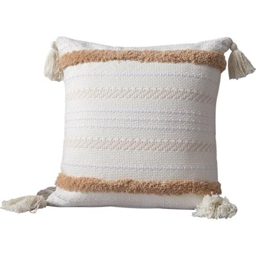 Moroccan Style Tufted Homestay Hotel Home Decoration Cotton Pendant Pillow Case Pillow Cover