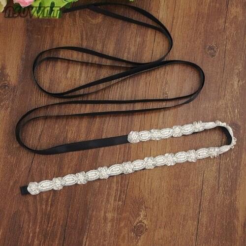 Fashion Crystal Belt Pearl Belt For Girls Dresses Bridal Dress Belts Beads Belt Bridesmaid Sash Belt For Women Lady Party Dress