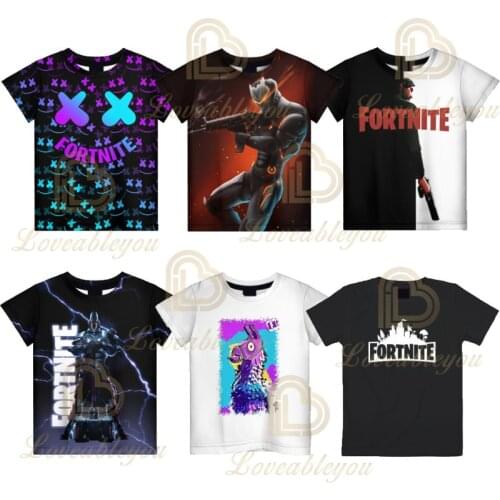 Fortnite New 3D Printed T-shirt Mens Womens Tshirt Fortnites Style Game Figure Pattern T Shirt Childrens Birthday Gifts