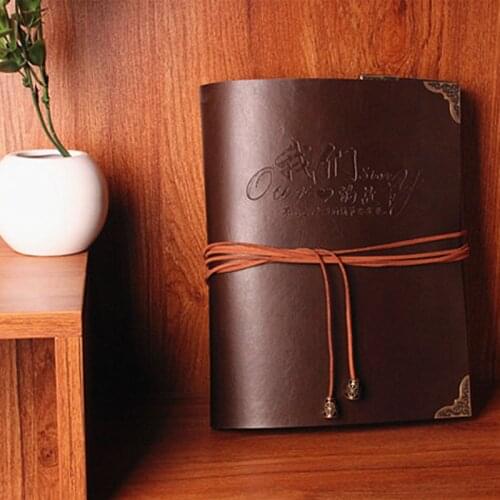 Retro photo album High-grade leather handmade gift /gift for her or family /customize letters for free/Custom DIY wedding album