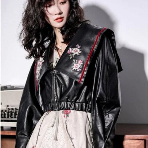 Женские кожаные куртки Ruibbit China At AliExpress