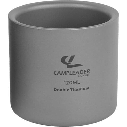 Outdoor Portable Titanium Cup Double-layer Lightweight Camping Mug Picnic Water Cup Mug 300ml/180ml/120ml