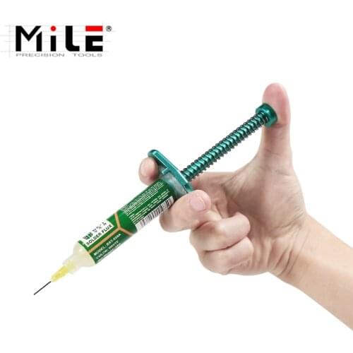 Welding Oil Booster Aluminum Alloy For Solder Flux Paste UV Glue Green Oil Propulsion Needle Barrel Booster Needle Barrel Tools