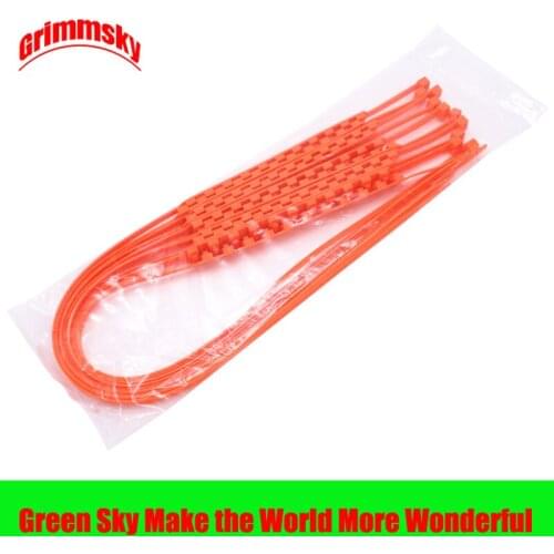 10pcs/lot 930mm 36.61inch length 145-295mm tire 14-24inch rim car universal emergency tire anti-skid reusable zip ties