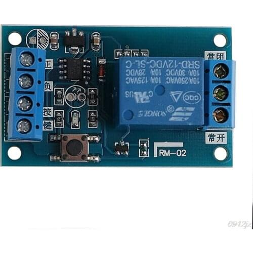 12V Bond Bistable Relay Module Car Modification Switch Start Stop Self-Locking C90A New Drop ship