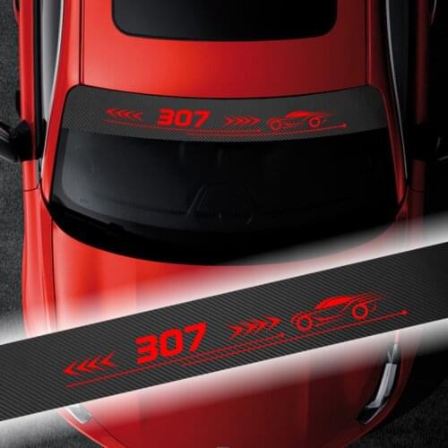 Car-styling car stickers for Peugeot 307 Auto Windshield Window Sunshade Decal Sticker car styling