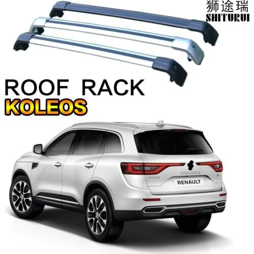 SHITURUI 2Pcs Roof bars For RENAULT KOLEOS 2008-2020 Aluminum Alloy Side Bars Cross Rails Roof Rack Luggage