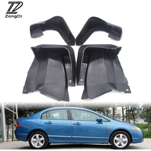 ZD Car Front Rear Mudguards For Honda Civic 4-Door Sedan 2006-2017 For Honda Accord 4-Door Sedan 2003-2012 Accessories Mud Flaps