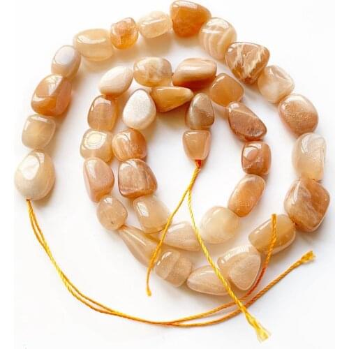 Natural Sunstone Stone Beads For Jewelry Making DIY Bracelet Crystal Necklace Healing Stones Irregular Shaped 1 Strand