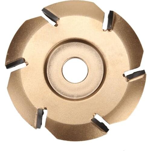 Six Tooth Woodworking Tea Tray Digging Wood Carving Disc Tool Milling Cutter for 16mm Aperture Angle Grinder Carving Disc