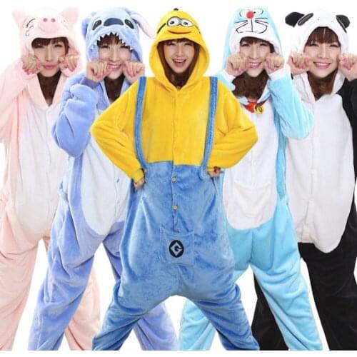 Cow Winnie kitty tiger kigurumi onesies animal costume onesies Pajamas Pyjamas Owl Unisex pijamas lion leopard cat pig Bee