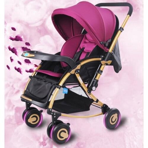 Lightweight Baby Stroller Portable Travel Stroller Luxury Tricycle Baby Stroller Folding Carinho De Baby Baby Carriage BA60TC