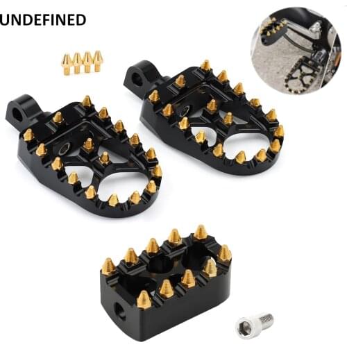 MX Foot Pegs Shifter Peg Golden Toe Gear Shift Brake Pedals for Harley Dyna Fatboy Sportster XL 883 Street Bob Bobber Chopper