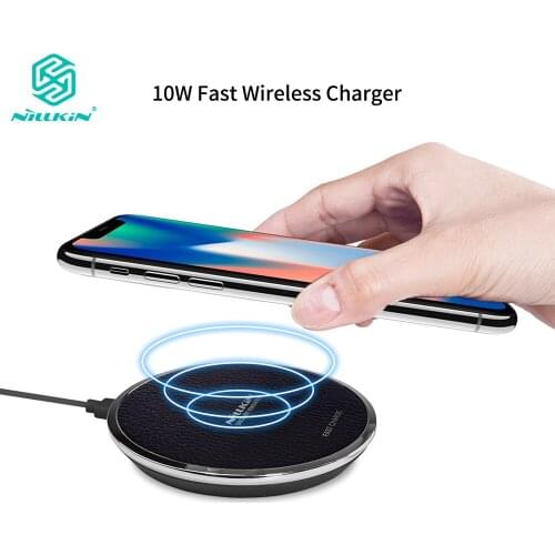 Nillkin PU Leather 10W Fast Qi Wireless Charger for Samsung Galaxy Note 10 10+ S10 for iPhone Xs Max X for Xiaomi 9 for Huawei