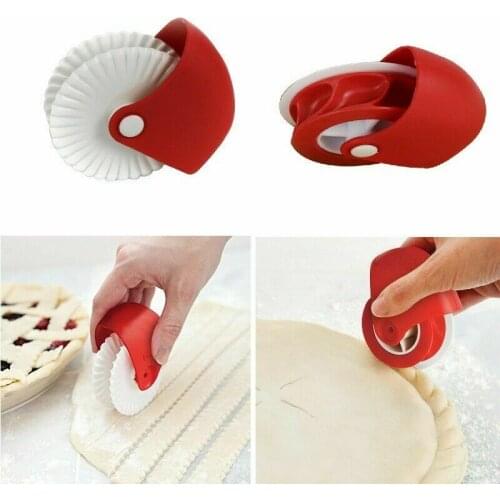 Large Size Pizza Roller Cutter Pie Cookie Cutter Pastry Baking Tools Knife Bakeware Embossing Dough Roller Lattice Cutter Craft