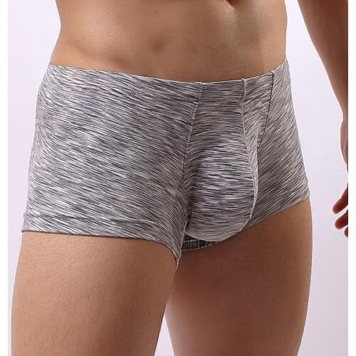 Sexy Men Underwear Plus Size Fantasy Boxers Solid U Convex Pouch Breathable Mens Boxer Underpants Cueca Calzoncillo Gay Wear FX9