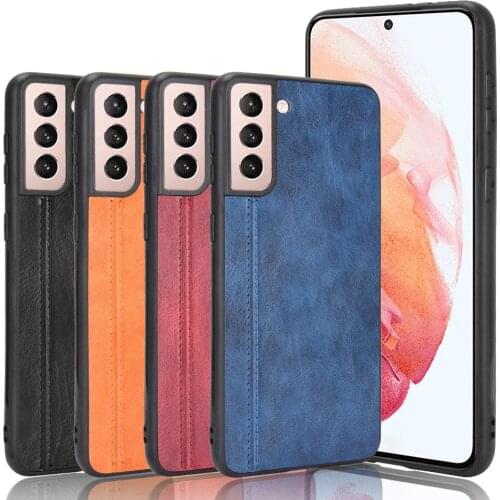 Comfortable Leather Shell Skin Cover for Samsung Galaxy S21 Ultra Note 20 A21S A12 A32 A52 A72 S20 FE 5G A51 A71 Phone Case