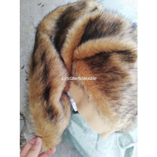 Faux fur collar shoes boots neckline plush material,170cm*50cm/pcs