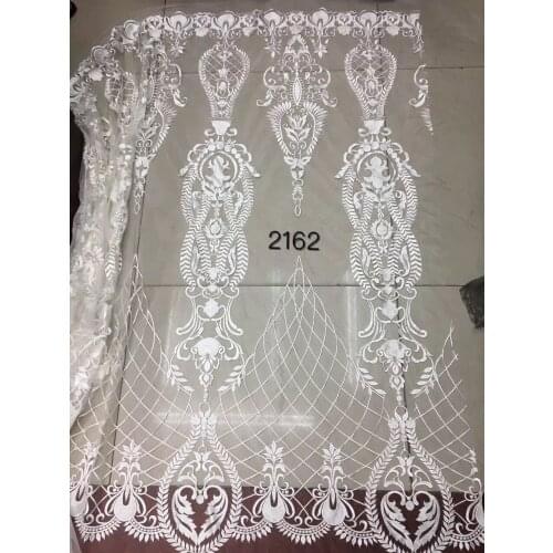 Top grade white net lace SYJ-62486 French tulle lace fabric African mesh material
