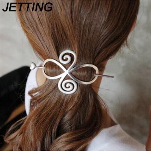 JETTING 2017 Silver Gold Pearl Party Hairpins Rose Flower Hairpin Hairclips Hair Jewelry Accessories Korean Ponytail Hair Clip