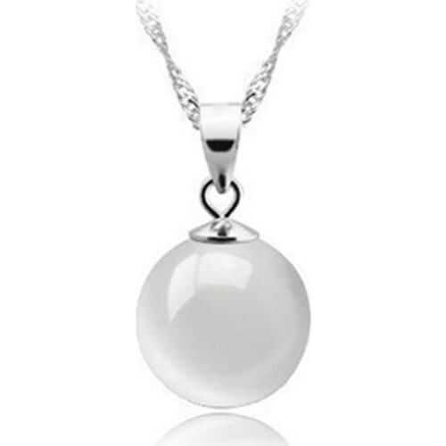 LN2 women necklace Simple micro-set pendant necklace Korean version of jewelry foreign trade sterling silver necklace