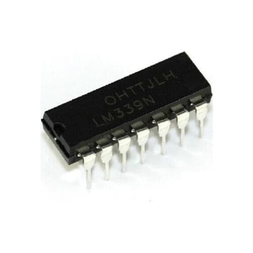 100PCS IC LM339 LM339N DIP LOW POWER Quad Voltage Comparator NEW