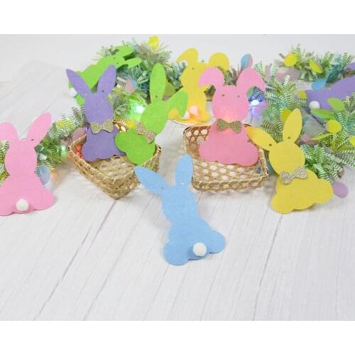 3M Easter Party Decoration Felt Bunny Pull Flower Pull Happy Easter Rabbit Banner Pull Strip