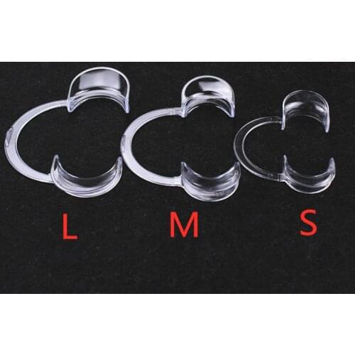 3 pcs/lot Oral C Type Mouth Opener Dental Teeth Whitening Lip & Cheek Retractor Tooth Whitening Check Tools S/M/L Size