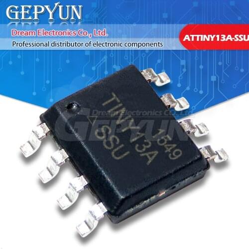 5PCS ATTINY13A-SSU SOP8 ATTINY13A SOP TINY13A SOP-8 13A-SSU SMD new and original IC