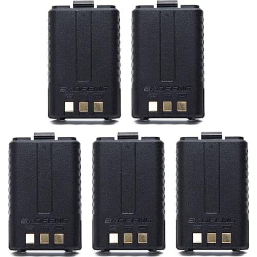 5pcs BAOFENG UV-5R BL-5 7.4V 1800mAh Li-ion Battery For Baofeng UV-5R UV5R UV-5RE PLUS Series Ham Two Way Radio Walkie Talkie