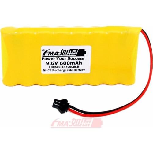 Ni-Cd AA 9.6V 600mAh Rechargeable Battery for Toys Portable Power 8SB