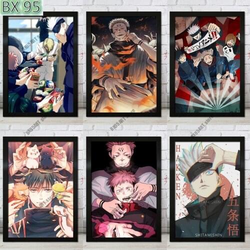 Diamond Mosaic Anime 5D Diamond Painting Jiu-Jitsu Kaisen Cross Stitch Kits Embroidery Full Square Drill Kids Room Decoration