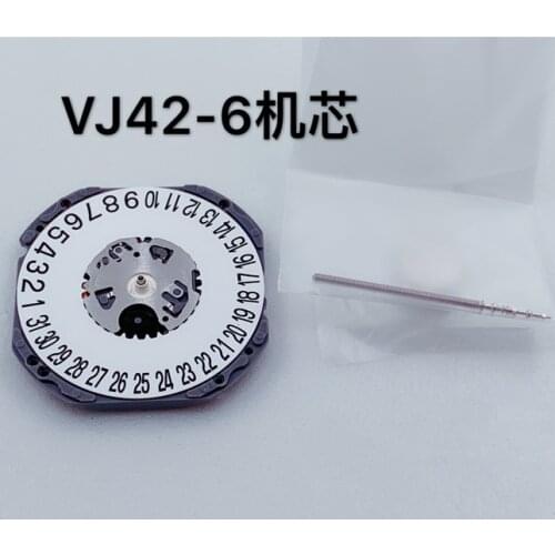 Watch movement accessories new Japanese movement VJ42B three pin six point calendar window quartz movement without battery