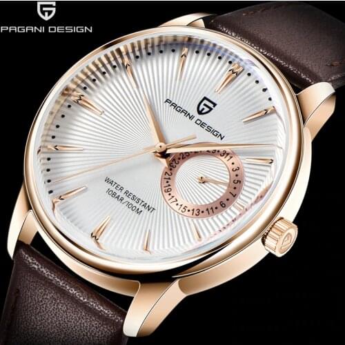 Quartz Watch PAGANI DESIGN Top Brand Luxury Watches Mens 100M Waterproof Leather Military Watch Men clock Relogio Masculino 2020