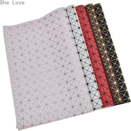 Chzimade Synthetic Letaher Embossed Flowers Fabric Sewing Cloth Garments DIY Handmade Materials Craft Making Accessories