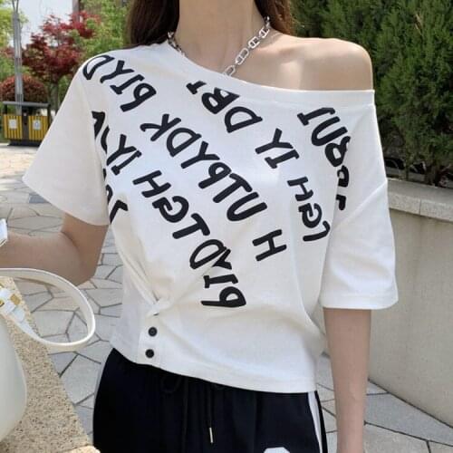 Fashion Summer 2021 Cotton T Shirt Women Short Sleeve Plus Size Ladies Tshirts Casual Tee Harajuku Korean Clothes Streetwear 226