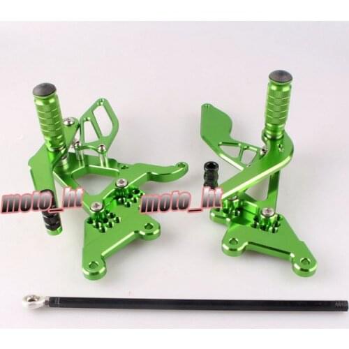 GZYF CNC Adjustable Motorcycle Rearset Rear Set Footpegs Foot Rest Peg For Yamaha YZF R6 2003 2004 2005