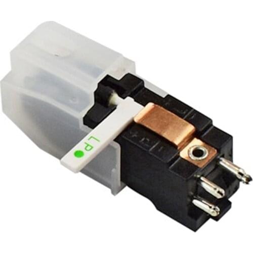 Dual Stylus Turntable Cartridge with Ruby+Sapphire Needles for LP 78 RPM Record Player Replacement Wear-resistant and Durable