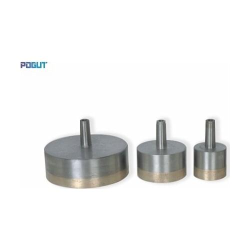 Cone shank, 76mm to 100mm Diamond glass drill bit for hand drilling machine